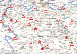 poplave srbija mapa KATASTROFA IZ HELIKOPTERA: Ovako poplave u Srbiji izgledaju iz  poplave srbija mapa